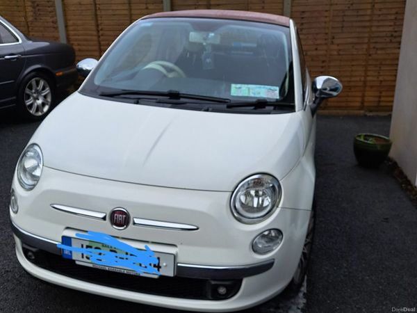 Fiat 500 Convertible, Petrol, 2015, White