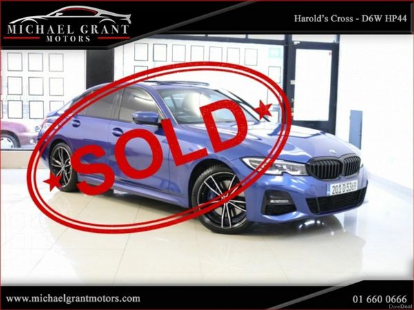 BMW 3-Series Saloon, Petrol Plug-in Hybrid, 2020, Blue