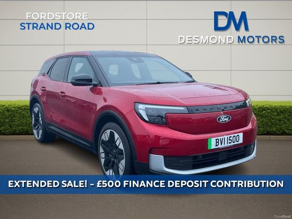 Ford Explorer SUV, Electric, 2025, Red