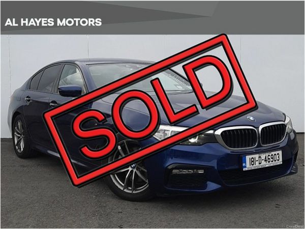 BMW 5-Series Saloon, Diesel, 2018, Blue