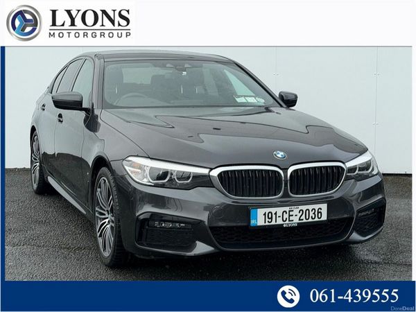 BMW 5-Series Saloon, Petrol Plug-in Hybrid, 2019, Grey