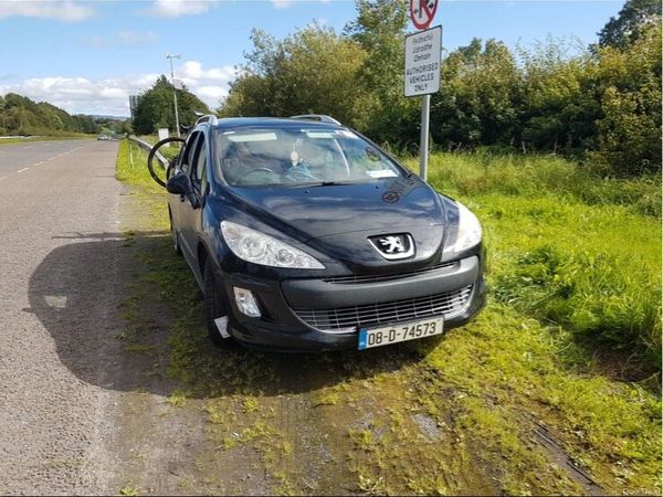 Peugeot 308 Estate, Diesel, 2008, Black