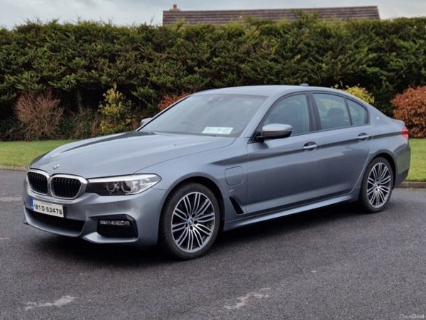 BMW 5-Series Saloon, Petrol Plug-in Hybrid, 2018, Blue