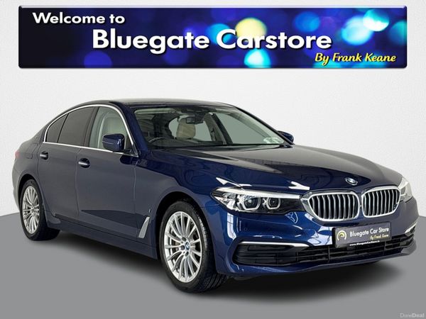 BMW 5-Series Saloon, Petrol Hybrid, 2018, Blue
