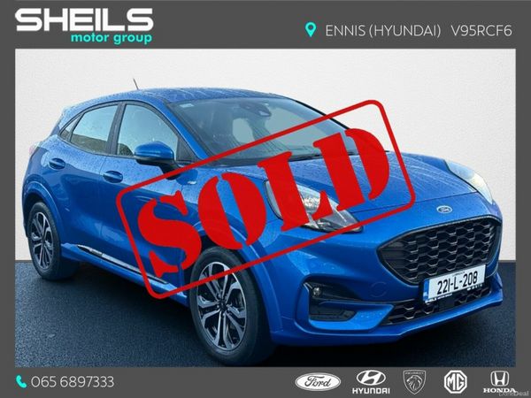 Ford Puma MPV, Petrol Hybrid, 2022, Blue