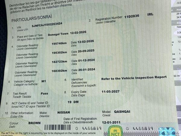 Nissan Qashqai Hatchback, Diesel, 2011, Brown