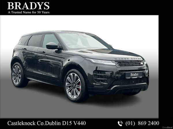 Land Rover Range Rover Evoque SUV, Petrol Hybrid, 2025, Black