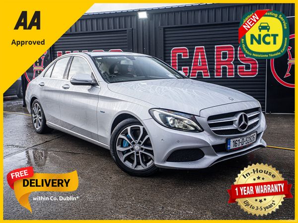 Mercedes-Benz C-Class Saloon, Petrol Plug-in Hybrid, 2016, Silver