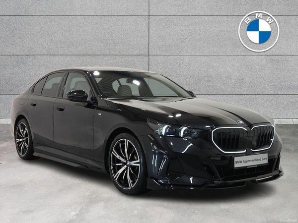 BMW 5-Series Saloon, Petrol Plug-in Hybrid, 2025, Black