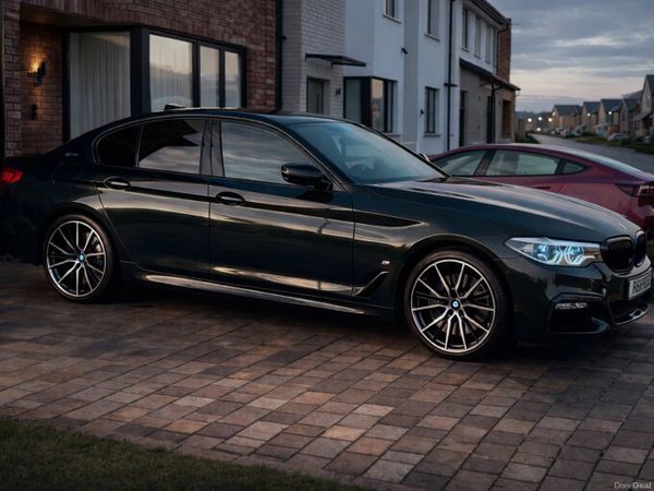 BMW 5-Series Saloon, Petrol Plug-in Hybrid, 2018, Black