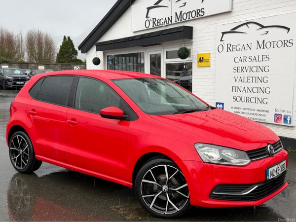 Volkswagen Polo Hatchback, Petrol, 2014, Red