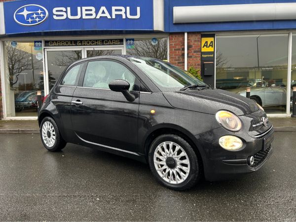 Fiat 500 Hatchback, Petrol, 2018, Black