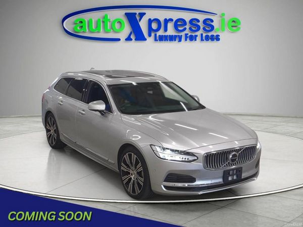 Volvo V90 Estate, Petrol Plug-in Hybrid, 2022, Silver