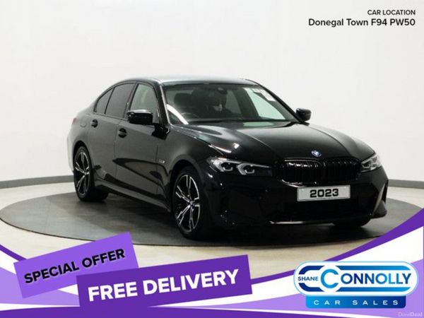 BMW 3-Series Saloon, Petrol Hybrid, 2023, Black