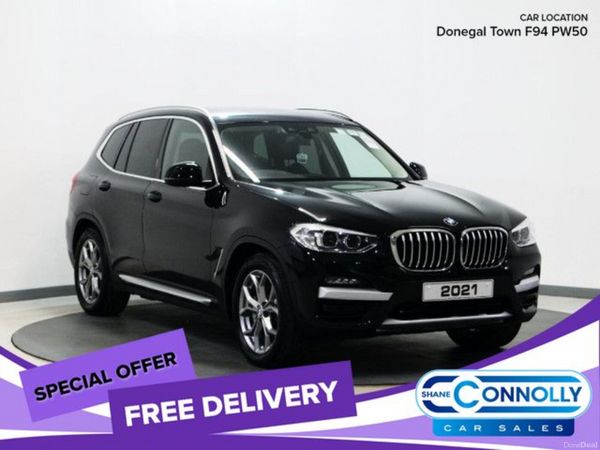 BMW X3 SUV, Petrol Hybrid, 2021, Black
