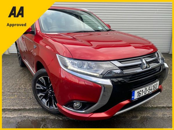 Mitsubishi Outlander SUV, Petrol Hybrid, 2016, Red