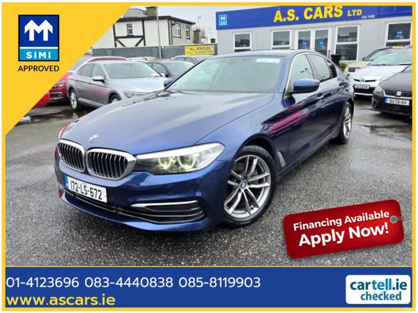 BMW 5-Series Saloon, Diesel, 2017, Blue