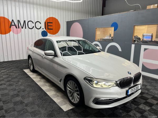 BMW 5-Series Saloon, Petrol Plug-in Hybrid, 2017, White