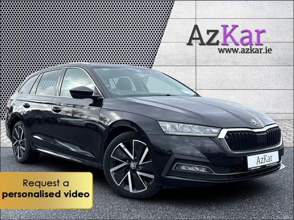 Skoda Octavia Estate, Petrol Plug-in Hybrid, 2021, Black