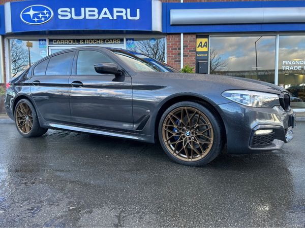 BMW 5-Series Saloon, Petrol Plug-in Hybrid, 2019, Grey