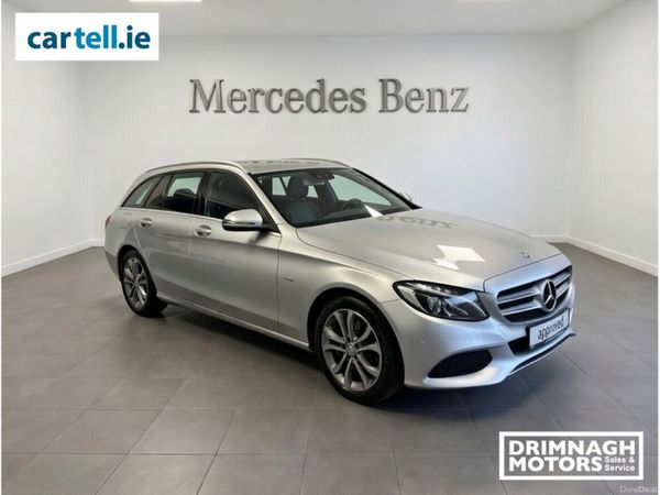 Mercedes-Benz C-Class Estate, Petrol Plug-in Hybrid, 2016, Silver