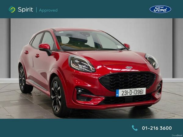 Ford Puma SUV, Petrol Hybrid, 2023, Red