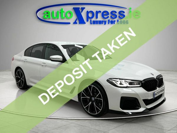 BMW 5-Series Saloon, Petrol Plug-in Hybrid, 2022, White