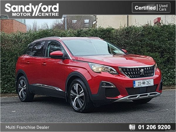 Peugeot 3008 SUV, Diesel, 2020, Red
