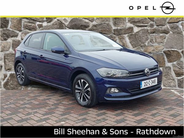 Volkswagen Polo Hatchback, Petrol, 2021, Blue