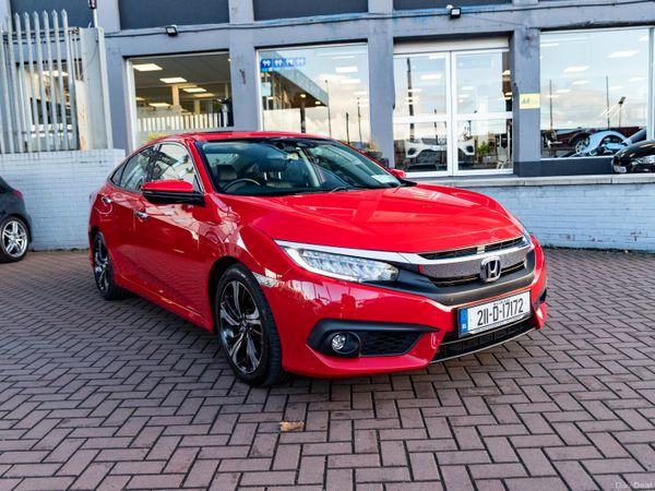 Honda Civic Saloon, Petrol, 2021, Red