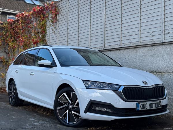 Skoda Octavia Estate, Petrol Hybrid, 2021, White