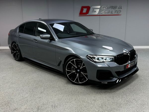 BMW 5-Series Saloon, Diesel Hybrid, 2020, Blue