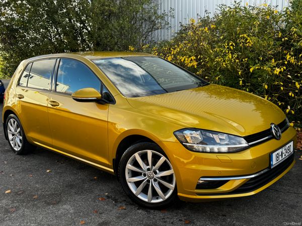 Volkswagen Golf Hatchback, Diesel, 2018, Yellow