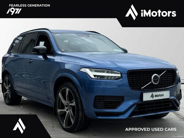 Volvo XC90 SUV, Petrol Plug-in Hybrid, 2019, Blue