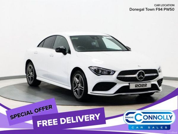 Mercedes-Benz CLA Coupe, Petrol Hybrid, 2022, White