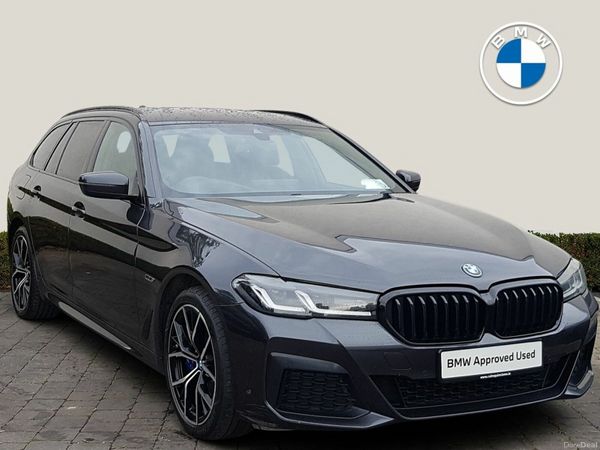 BMW 5-Series Estate, Petrol Plug-in Hybrid, 2023, Grey