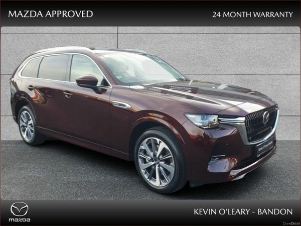 Mazda CX-80 SUV, Petrol Plug-in Hybrid, 2026, Red