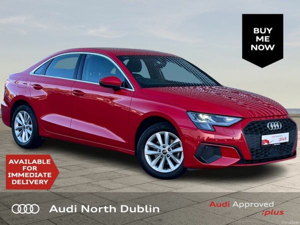 Audi A3 Saloon, Petrol, 2022, Red