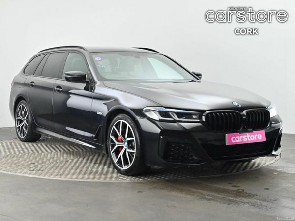 BMW 5-Series Estate, Petrol Plug-in Hybrid, 2022, Black