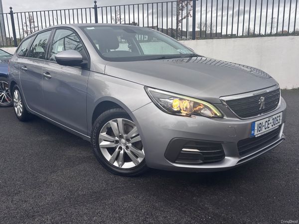 Peugeot 308 Estate, Diesel, 2018, Grey