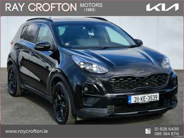 Kia Sportage SUV, Diesel Hybrid, 2021, Black