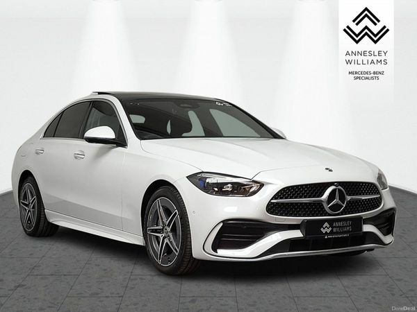 Mercedes-Benz C-Class Saloon, Petrol Plug-in Hybrid, 2023, White