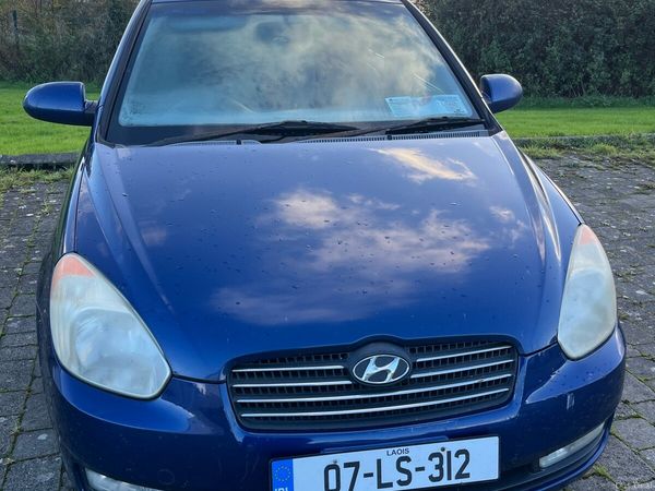 Hyundai Accent Saloon, Petrol, 2007, Blue