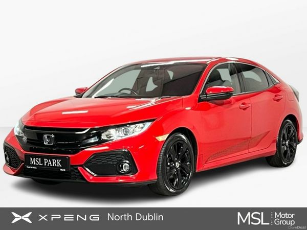 Honda Civic Hatchback, Petrol, 2019, Red