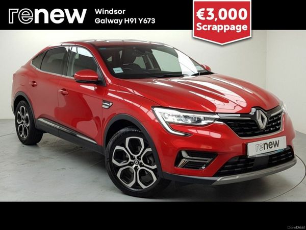 Renault Arkana Hatchback, Petrol Hybrid, 2022, Red