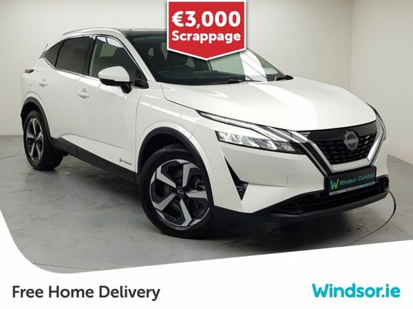 Nissan Qashqai MPV, Petrol Hybrid, 2024, White