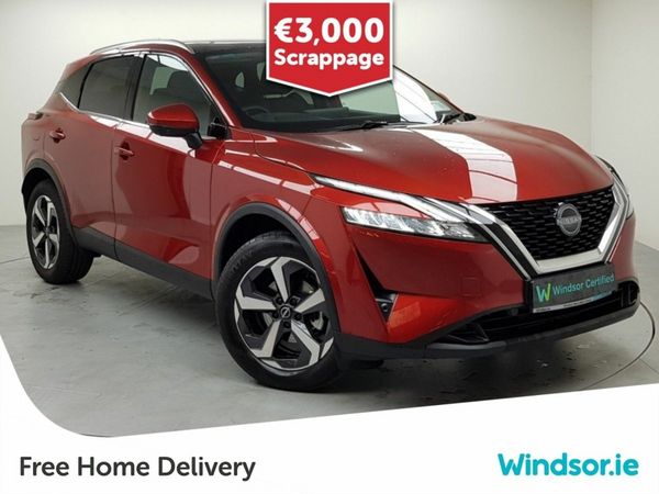 Nissan Qashqai MPV, Petrol Hybrid, 2024, Red