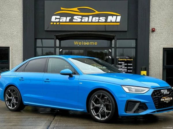 Audi A4 Saloon, Diesel Hybrid, 2021, Blue