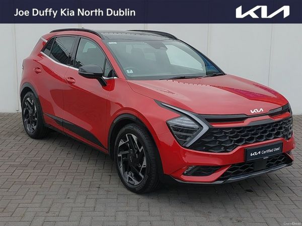 Kia Sportage SUV, Diesel Hybrid, 2024, Red