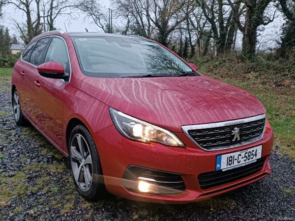 Peugeot 308 Estate, Diesel, 2018, Red